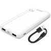 Philips Slim Powerbank 10000mAh mit LED + Micro-USB Kabel white