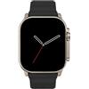 JINSHANGZI HK10 Ultra 3 AMOLED Gen5 2024 Smart Watch Men Women ChatGPT Local Album Compass Gravity Sensing 3D Menu Smartwatch HK9 Upgraded (Black Strap)