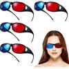 DOITOOL Occhiali 3d Rosso Blu in Plastica, 5 Pezzi per TV e Gaming | Condivisione di Gruppo, senza Configurazione, per Monitor PC e Immagini 3d, Adatti ad Adulti