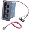 Cpolebev 2.1 Canali Bluetooth 5.0 Scheda Amplificatore Audio 2X25W+50W Subwoofer Classe D Kit Scheda Amplificatore con DC Femmina+ AUX