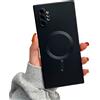 Doowear Galaxy Note 10+Plus Case Magnetic [Support Magsafe Charger] Wireless Anti-Scratch Shockproof Full Camera Protection Slim Silicon Phone Cover Case for Samsung Galaxy Note 10 Plus 6.8-Black