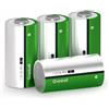 Granicell C Batterie Ricaricabili Alta Energia 5000mAh, NiMH C Celle Batteria 4 Pezzi