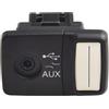 Hasaller Moduli di interfaccia AUX per lettore multimediale USB per auto, 735547937, modulo adattatore AUX per auto, compatibile con 500C Panda Punto Grande Punto 2007-2017, nero