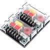 PENCHEAK 2 Pack 4Ohm 2 Way Crossover 200W Passivo Auto Tweeter Divisore di Frequenza Accessori Auto Tweeter