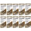 Renata 60 x Tipo 312 / PR41 (MARRONE) - RENATA Maratone 312 / 1,40 V / 180 mAh - Pile Batterie per apparecchi acustici - confezione da 60 (10 x 6)