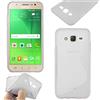ebestStar - Cover Compatibile con Samsung J5 Galaxy SM-J500F (2015) Custodia Protezione S-Line Design Silicone Gel TPU Morbida e Sottile, Trasparente [Apparecchio: 142.1 x 71.8 x 7.9mm, 5.0'']