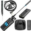 HYS Quansheng TK-11 Walkie Talkie VHF/UHF 10W, caricabatteria TYPE-C 2500mAh, 999 canali, analizzatore spettro, radio bidirezionale professionale con auricolare
