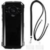 Shantime Custodia TPU con Tracolla/Collana a Spalla Compatibile con Doogee S Cyber Pro, Cover Protettiva Antiurto con Laccio Regolabile