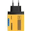 Generisch Caricatore USB, adattatore da parete a ricarica rapida con 5 porte USB, spina multipla, cubo di ricarica per casa, soggiorno, bagno, viaggio, esterno