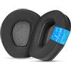 YunYiYi unYiYi Cuscinetti rinfrescanti in gel compatibili con cuffie Sennheiser RS175/RS185/RS195/RS165, HDR175/HDR185/HDR195/HDR165/TR175 con tessuto in seta di ghiaccio aggiunto spessore