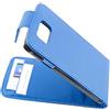 ebestStar - Cover Compatibile con Samsung Galaxy Alpha SM-G850F Custodia Protezione Pelle PU Risvolto Verticale + Penna +3 Pellicole plastica, Blu