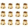 Bdghay 12 Pezzi Tappo di Protezione RCA Placcato o Presa di CortoCircuito Connettore Phono Spina di Schermatura RCA Copertura di Protezione, Oro
