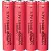 LiCOPOW 3.7V 10440 450mAh batteria ricaricabile, Li-ion SC-i batteria ricaricabile (4PCS)