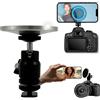 TronicXL Supporto magnetico per cellulare con testa a sfera per fotocamera DSLR Cold Shoe Tripod I compatibile con Apple iPhone 15 Pro Max 15 Plus 14 13 12 Samsung Canon Nikon Sony Xiaomi Magsafe