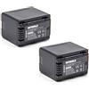 vhbw 2x batteria compatibile con Panasonic HC-V510, HC-V270, HC-V520, HC-V250EB, HC-V380, HC-V520GK videocamera camcorder (4040mAh, 3,6V, Li-Ion)