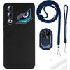 ESACMOT ESCAMOT [4 in 1] Custodia Compatibile con ZTE Nubia Neo 3 GT 5G con Lanyard, Cinturino da Polso e Anello, Cover Anti-Caduta Kit da Viaggio Sicuro (set blu)