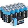 ABSINA 16X batterie 9V industrial - batteria 9V a lunga durata e a prova di perdite per rilevatori di fumo e molto altro