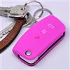 mt key Key Soft Case Cover protettiva Chiave per auto Ford Focus Fiesta Ecosport S-Max Chiave pieghevole Kuga C-Max Telecomando/Colore: rosa