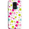 Mixroom - Cover Custodia Back case In TPU Silicone Morbido Per Xiaomi Redmi Note 9 Fantasia Pois colorati Q254