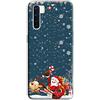 Mixroom - Cover Custodia Back Case In TPU Silicone Morbido Per OPPO A91 Fantasia Babbo Natale E La Renna U867