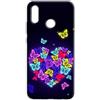 Mixroom - Cover Custodia Back case In TPU Silicone Morbida Per Huawei P Smart 2019 Fantasia Cuore Di Farfalle L1146