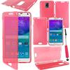 ebestStar - Cover Compatibile con Samsung Note 4 Galaxy N910F Custodia Silicone Portafoglio Gel TPU, Protezione Anti Shock AntiGraffio +Mini Penna, Rosso [Apparecchio: 153.5x78.6x8.5mm 5.7]