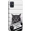 Mixroom - Cover Custodia Back case In TPU Silicone Morbido Per OPPO A16 / A16s Fantasia Gatto In Arresto V325