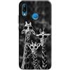 Mixroom - Cover Custodia Case In TPU Silicone Morbida Per XIAOMI REDMI NOTE 7 Fantasia Giraffe Con Occhiali L153