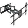 TOOQ LP3790TN-B - Supporto a parete per schermi 43 - 90, massimo 75 kg, estensibile, inclinabile, nero