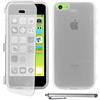 ebestStar - Cover Compatibile con iPhone 5C Custodia Silicone Portafoglio Gel TPU, Protezione Anti Shock AntiGraffio Antiscivolo + Penna, Trasparente [Apparecchio: 124.4 x 59.2 x 9mm, 4.0'']