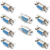 Oiyagai 10Pz Connettore DB9 Femmina 9 Pin 2 Righe con Vite di Blocco 180 Gradi D-Sub PCB DP9