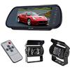 Kovalmax® Kit specchietto 7 lcd 2 telecamera 18 led retromarcia infrarossi per auto camper camion telecamera colori con 2 cavi