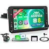 Rimoody 8 Core 4G+64G Wireless Carplay Android Autoradio per Alfa Romeo 159 2004-2011 Brera Spider Sportwagon 7 Pollici Autoradio con Android Auto GPS Navi WiFi Bluetooth FM/RDS DSP/SWC Telecamera Posteriore