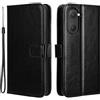 Generico Custodia Compatibile con Vivo Y28s 5G / T3 Lite 5G / Y03 V2332 / Y18 4G / Y18e 4G / Y37 5G V2357A COVER STAND flip LIBRO gel PORTAFOGLIO magnetica case ANTIURTO antigraffio eco pelle porta Nero