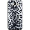 Mixroom - Cover Custodia Case in TPU Silicone Morbida per Samsung Galaxy J5 J510 (Edizione 2016) M756 Leopardato Bianco E Nero