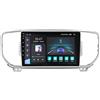 UHSFRA Android 14 Autoradio 2 Din per KIA Sportage 4 KX5 2016-2018 9 Pollici Touch Screen Autoradio con Comandi al volante CarPlay senza fili Telecamera Posteriore Navigazione GPS Bluetooth(A,G5 2G+32G)
