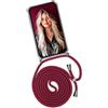 OneFlow Twist Case Custodia a Tracolla per Cellulare Compatibile con Huawei Mate 20 PRO, Custodia con Tracolla Staccabile per Smartphone, Silicone da Appendere, Intercambiabile, Vino Rosso