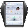 LGBBTI 9.7" Android 14 Autoradio con navigazione GPS Comandi al volante/SWC AHD Telecamera di retromarcia Bluetooth Carplay Radio FM WIFI Controllo vocale per Hyundai Santa Fe Ix45 2013-2017(H(2G+32G))