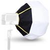 XUMIUZIY 12 Pollici Lanterna Softbox per Bowens Mini Montaggio a Sgancio Rapido 270 Gradi Omnidirezionale Diffusore di Luce Modificatore Softbox per COB LED Video Studio Light