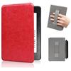 Cmeilau Funzione Auto Sleep/Wake Custodia protettiva testurizzata portatile compatibile con Kindle Paperwhite e Kindle Colorsoft 7 12a generazione 2024, Sottile PU resistente alle cadute (Red)