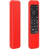 Generic Custodia protettiva in silicone per telecomando Sony RMF-TX800U, lavabile, antipolvere, antiscivolo, antiurto, per telecomando vocale TV Sony serie X80K X90K X95K Ultra HD 4K (rosso)