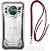 Shantime Custodia TPU con Tracolla/Collana a Spalla Compatibile con Doogee S200, Cover Protettiva Antiurto con Laccio Regolabile