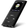 YUEHISY Lettore MP3, con capacità di Memoria di 64 GB, Lettore Musicale Portatile per Durata della Batteria di 8 Ore, Supporta MP3, WMA, FLAC, APE (BLACK)