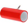 Denash Altoparlante Jack da 3,5 Mm, Altoparlante per Laptop Durevole in Materiale ABS Senza Ritardo per Telefoni Cellulari per Tablet (rosso)