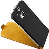 ebestStar - Cover Compatibile con HTC One M8 2014 Custodia Protezione Pelle PU Risvolto Verticale, Nero