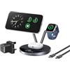 Anker Compatibile con caricabatterie Prime MagSafe, stazione di ricarica 3 in 1, supporto per caricabatterie wireless certificato Qi2 da 25 W, display intelligente con raffreddamento attivo TEC, per
