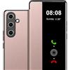 Fciaeytou Custodia a libro per Samsung S24 Plus per Samsung Galaxy S24 Plus con aletta di protezione S24 Plus Flip Case Folio Clear View Cover 360 Full Body antiurto sottile custodia 5G / 6.7 (oro