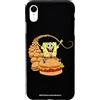 Personalaizer Cover per iPhone XR nera con motivo SpongeBob Burgers