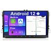 JOYX Android 12 Autoradio Compatibile VW Skoda/POLO/PASSAT/B6/CC/GOLF/Fabia - GRATUITI Telecamera Canbus - [2G+32G] - 9 Pollici 2 Din - Supporto DAB WLAN Bluetooth5.0 Carplay 4G Android Auto Volante