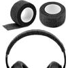 Geekria Copertura per fascia cuffie in tessuto non tessuto, compatibile con Bose QC Ultra, Sony WH-1000XM5, Skullcandy Crusher Wireless, Beats Studio 3, Studio Pro, Soundcore Life Q20 (Nero/2 pz)
